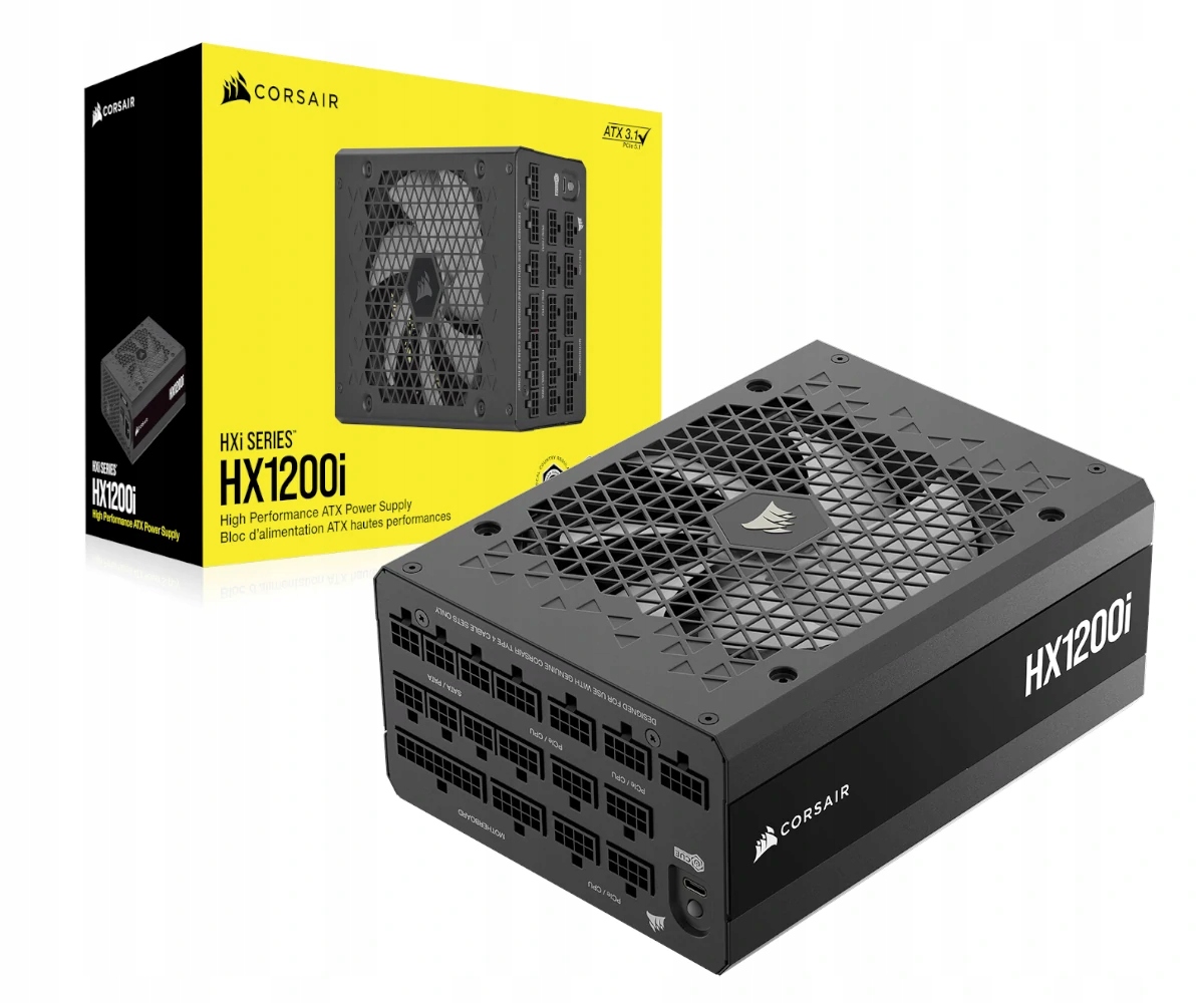 Zasilacz Corsair HXi Series HX1200i – Moc i niezawodność dla Twojego PC