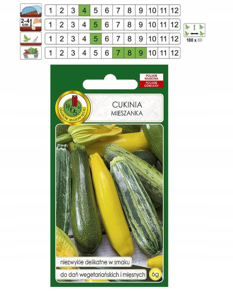 Smaczne i delikatne owoce cukinii