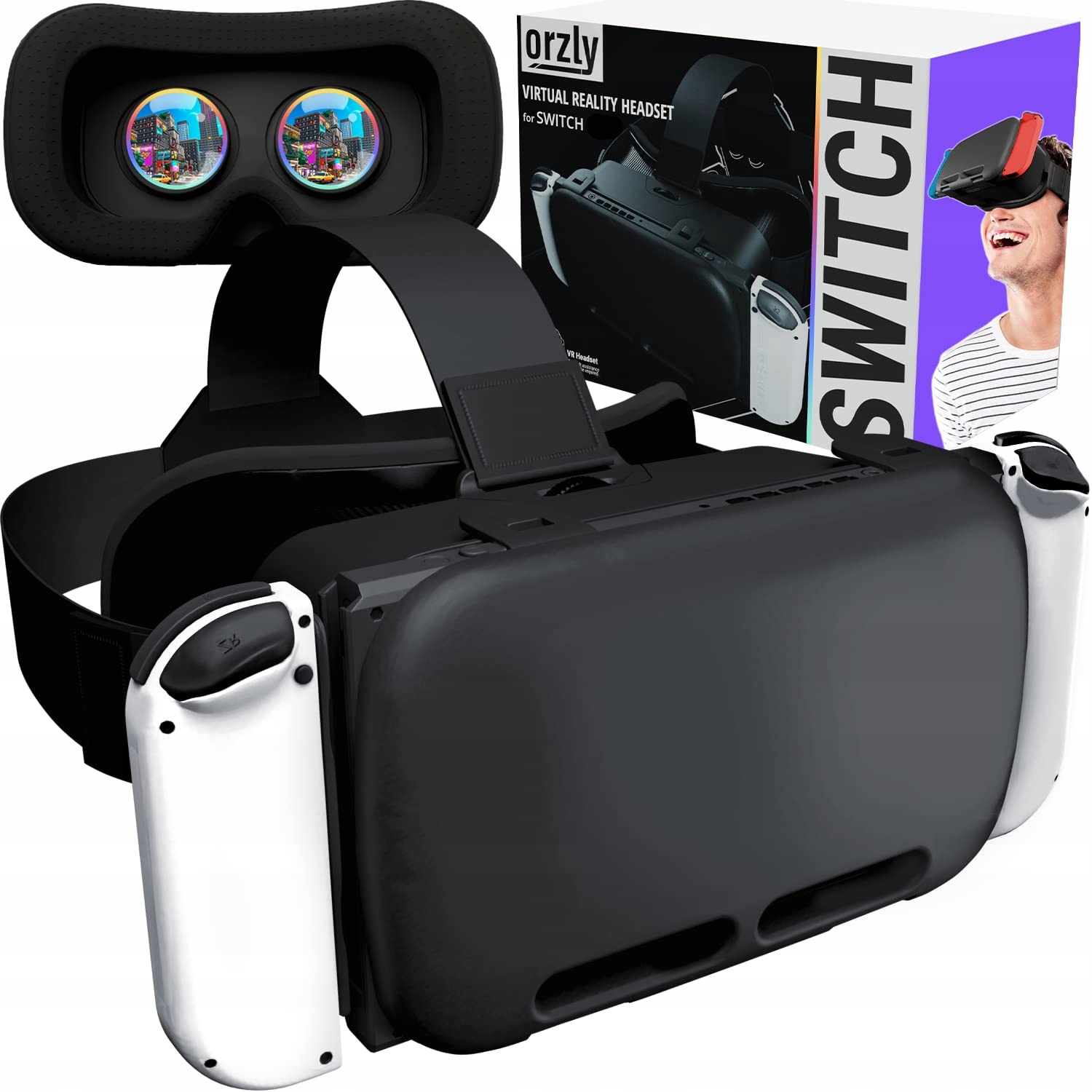 Orzly Zestaw słuchawkowy VR do Nintendo Switch – Wciągnij się w świat gier