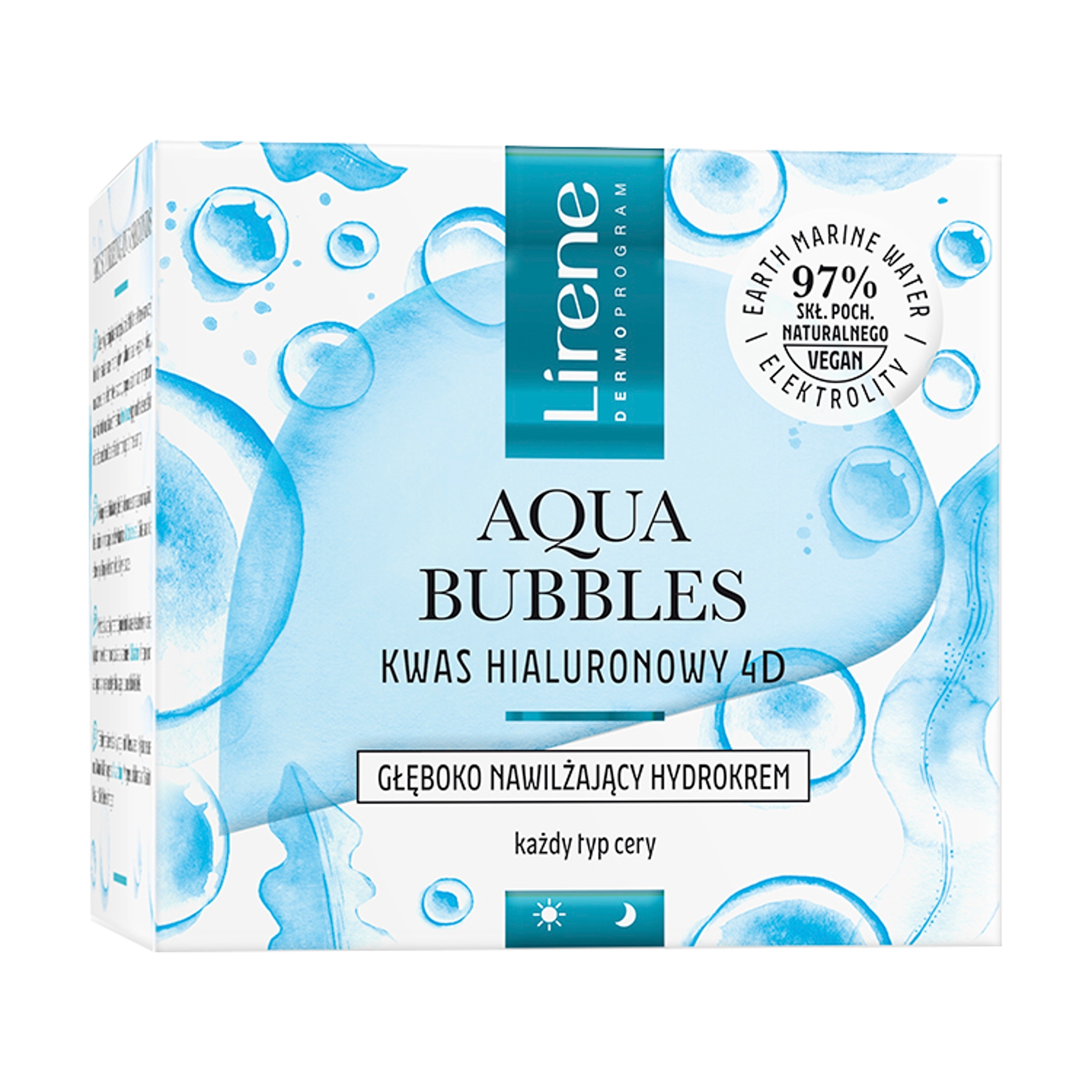 Lirene Aqua Bubbles – Głęboko nawilżający hydrokrem do każdego rodzaju skóry