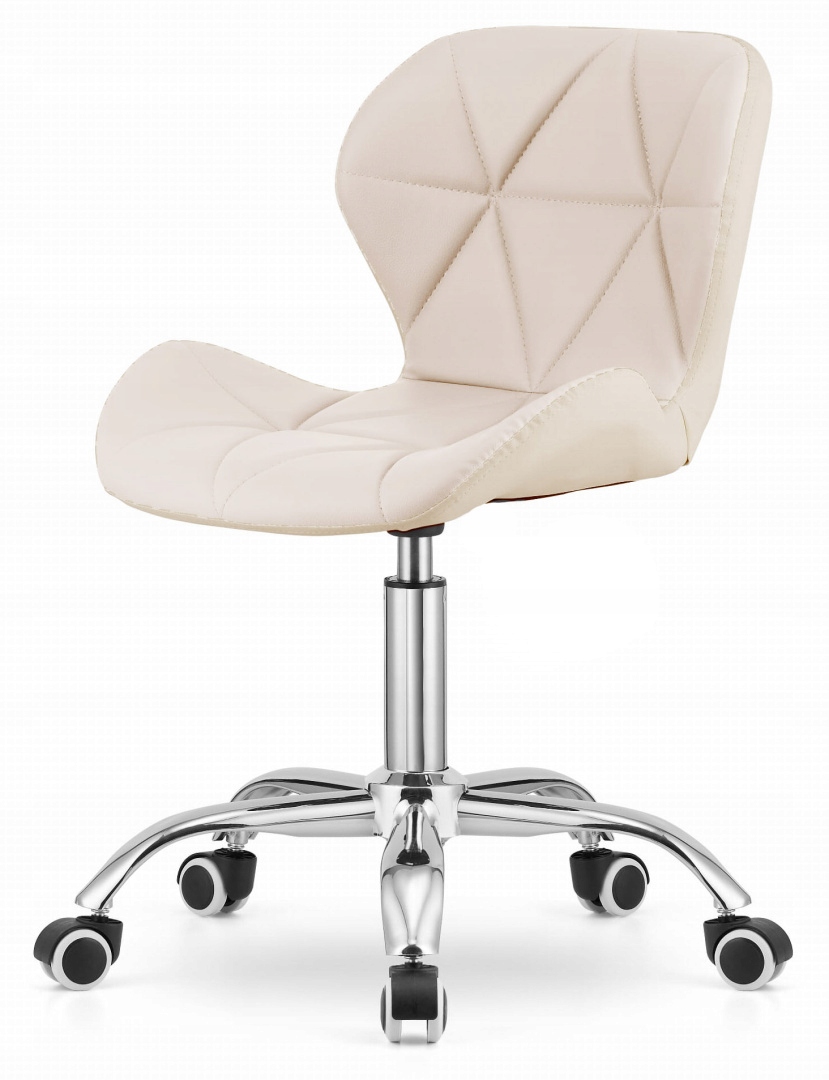 Krzesło obrotowe VASTO OFFICE PU CREAM – Elegancja i komfort w biurze