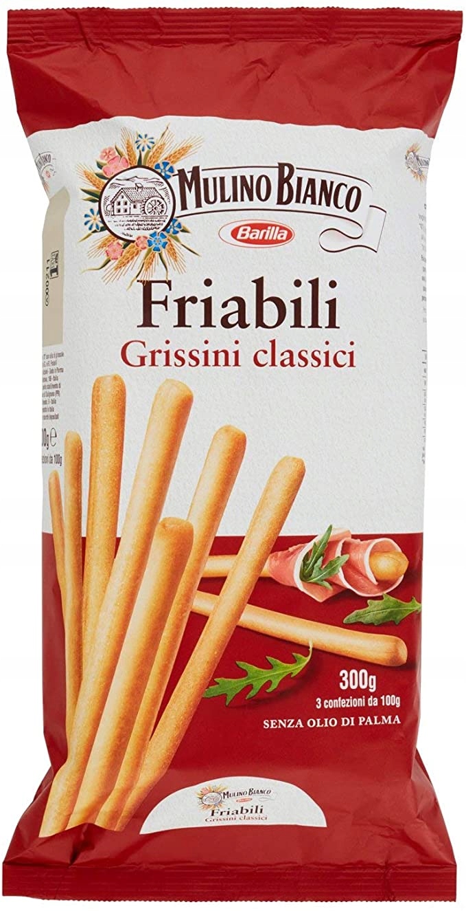 Paluszki Friabilli Grissini Classici 300g - Mulino Bianco – Włoska przekąska w Twoim domu