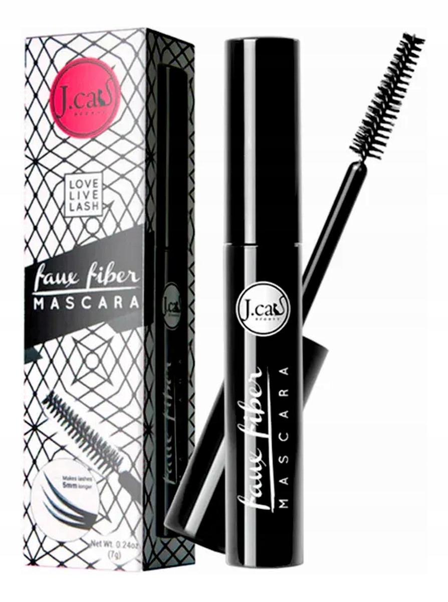 J.CAT BEAUTY Love Live Lash - Faux Fiber Mascara tusz do rzęs wydłużająco - pogrubiający