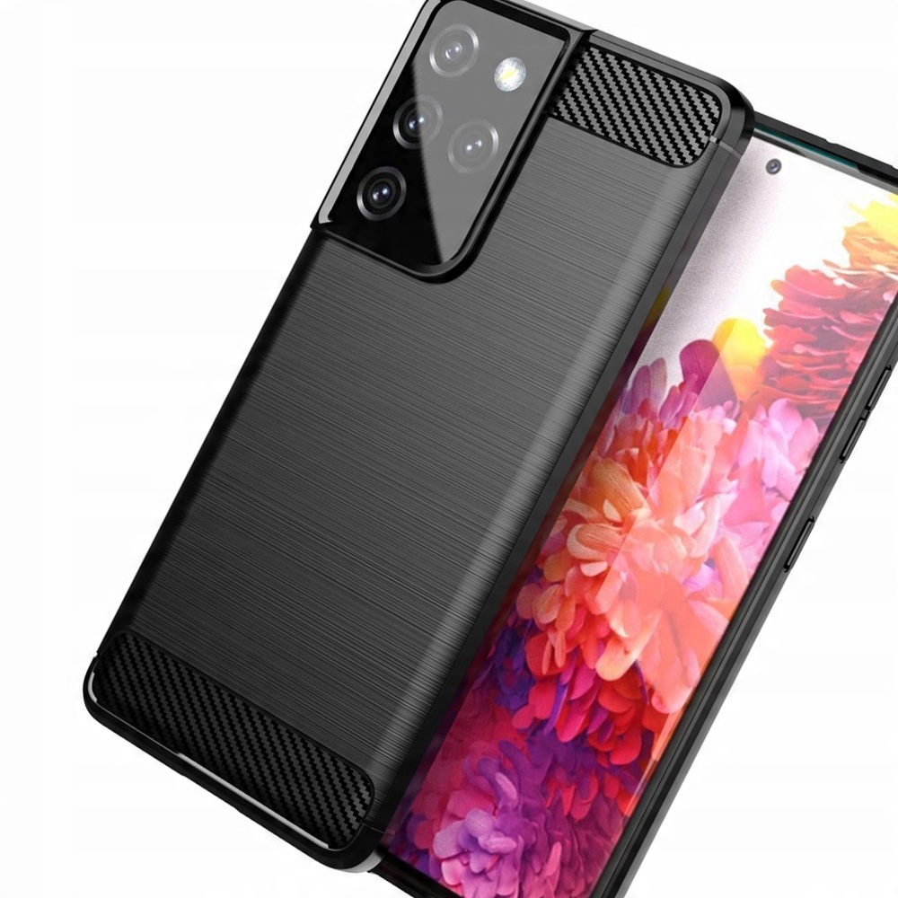 Carbon Case elastyczne etui pokrowiec do Samsung Galaxy S21 Ultra 5G – Ochrona i styl w jednym