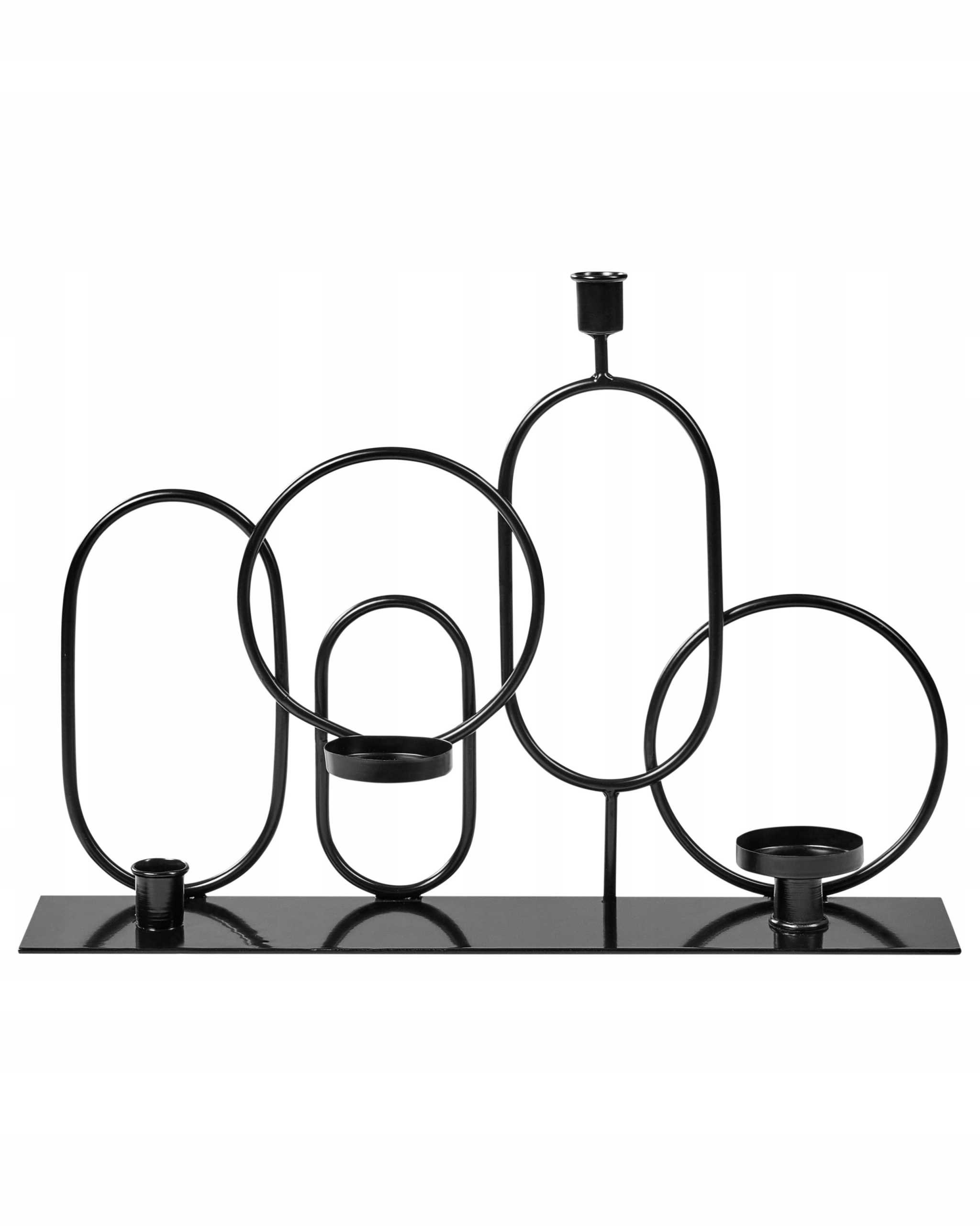 Świecznik COBH Metal 30 cm Czarny – Elegancja w Twoim wnętrzu
