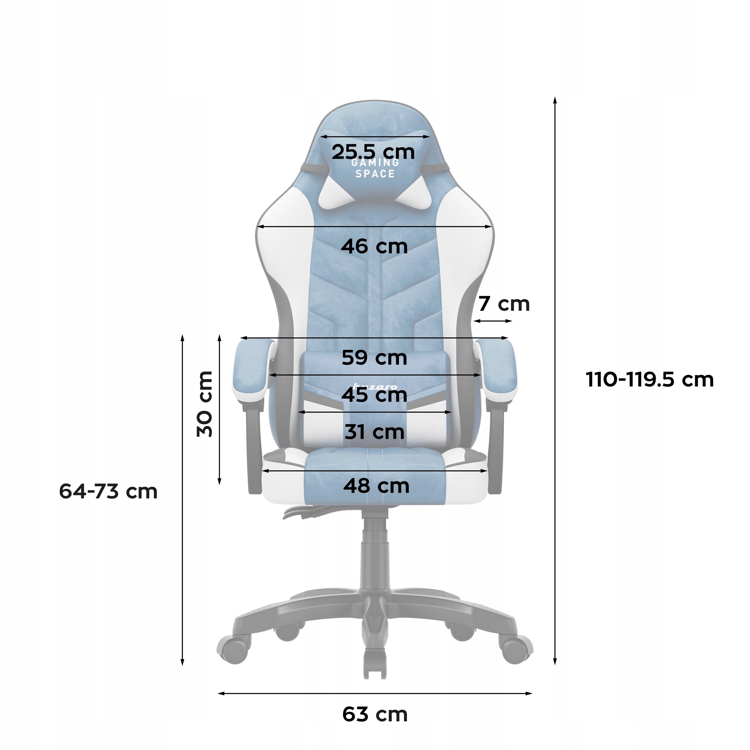 Regulacja wysokości i wsparcie dla kręgosłupa