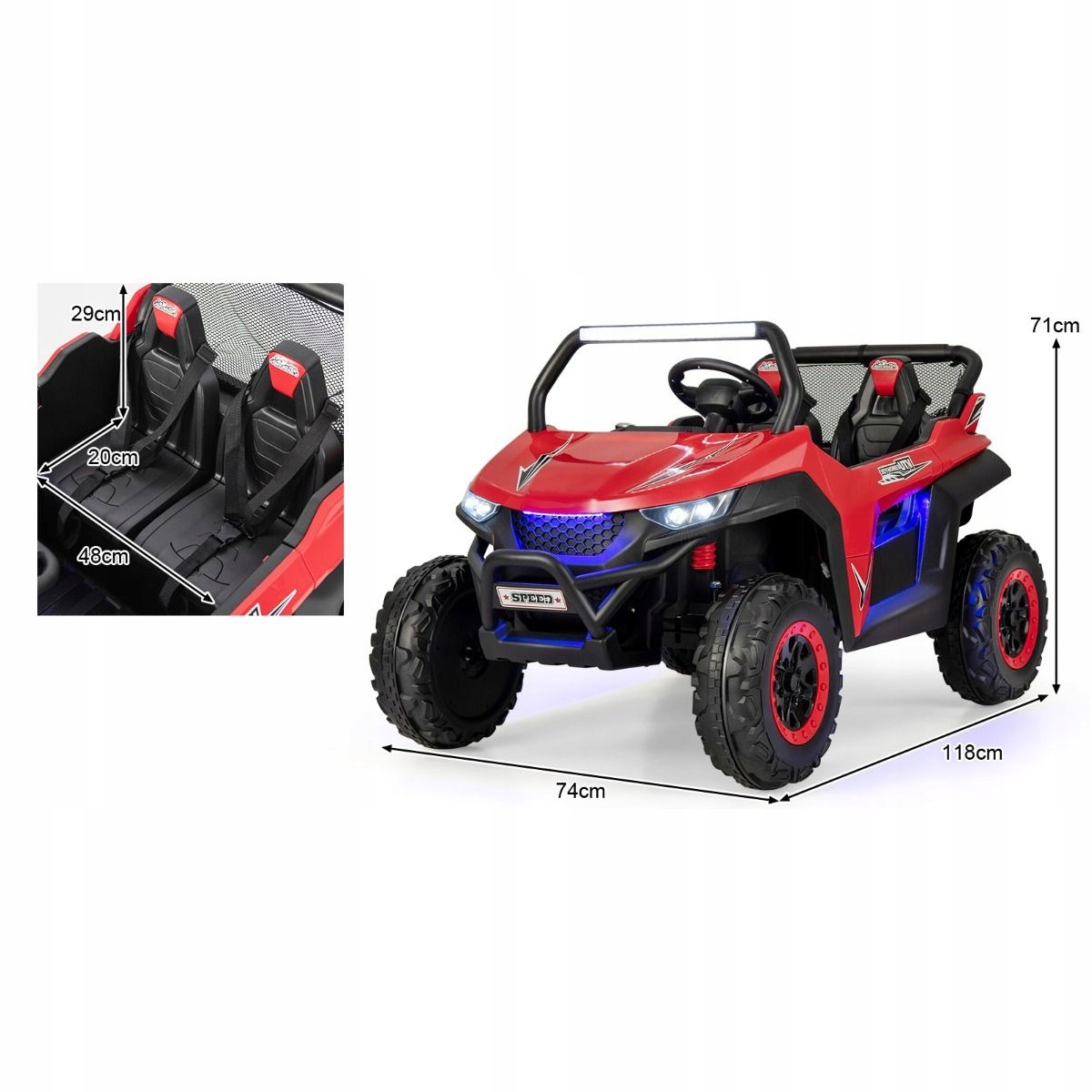 Szeroka konstrukcja dla dwóch dzieci