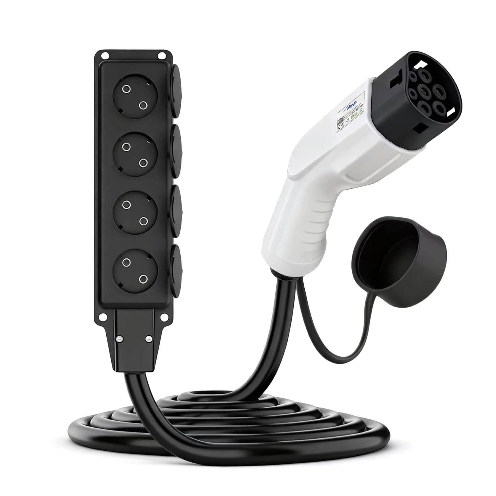 Adapter Typ 2 na 4x Schuko do pojazdów elektrycznych V2L AK-SC-E27 – Mobilne źródło energii