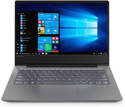 Lenovo Ideapad 330S (14, AMD), front view, open, showing display, keyboard, and touchpad.