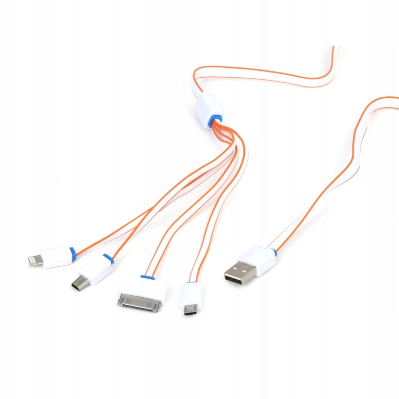Cztery końcówki do ładowania – Micro USB, Mini USB, iPhone 4 i Lightning