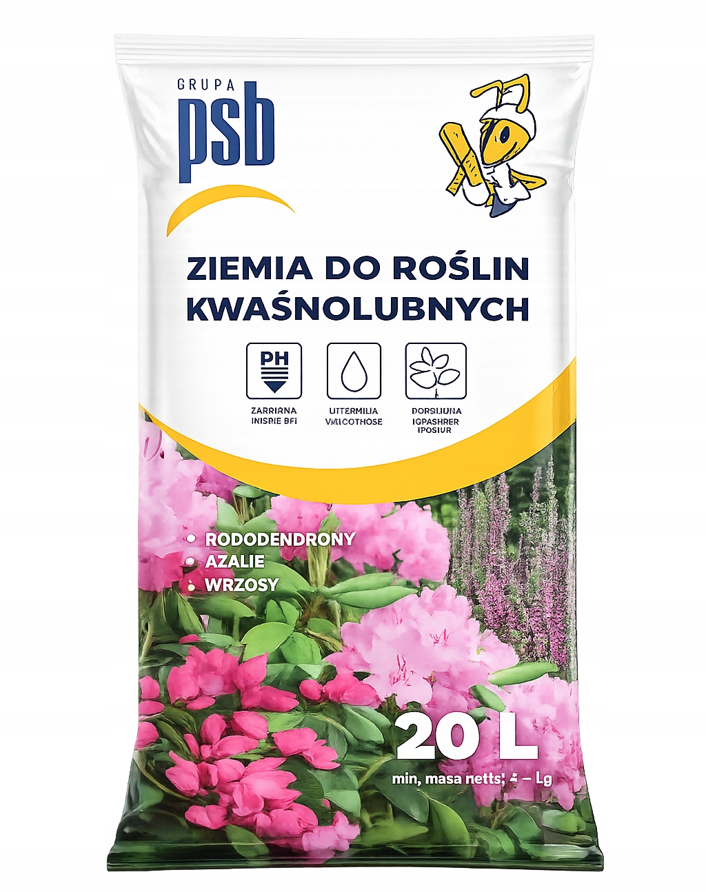 Ziemia do roślin kwaśnolubnych 20l – Idealna dla rododendronów, azalii i wrzosów