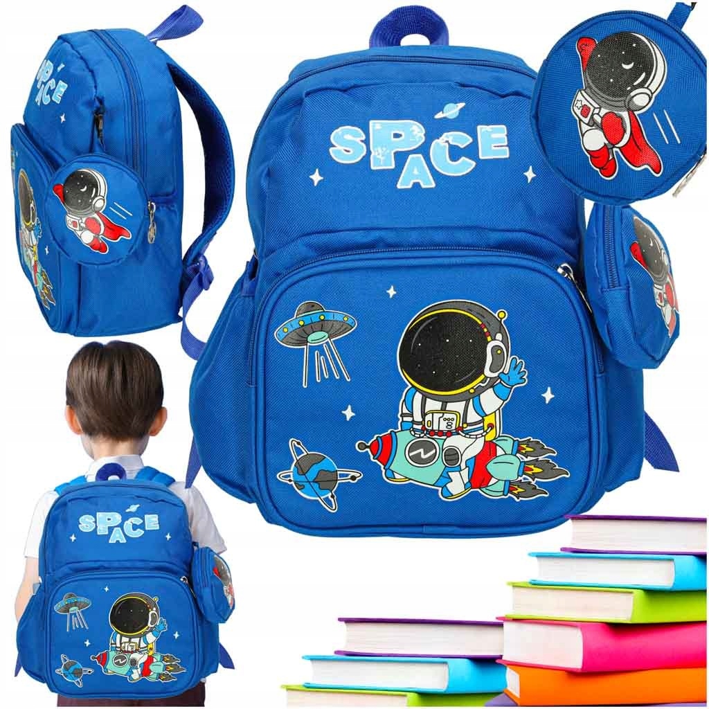 Plecak dla przedszkolaka szkolny dziecięcy astronauta 30x14x23cm – Idealny towarzysz przygód