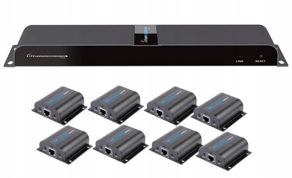 System przekazu sygnału AV Techly HDMI Extender/Splitter