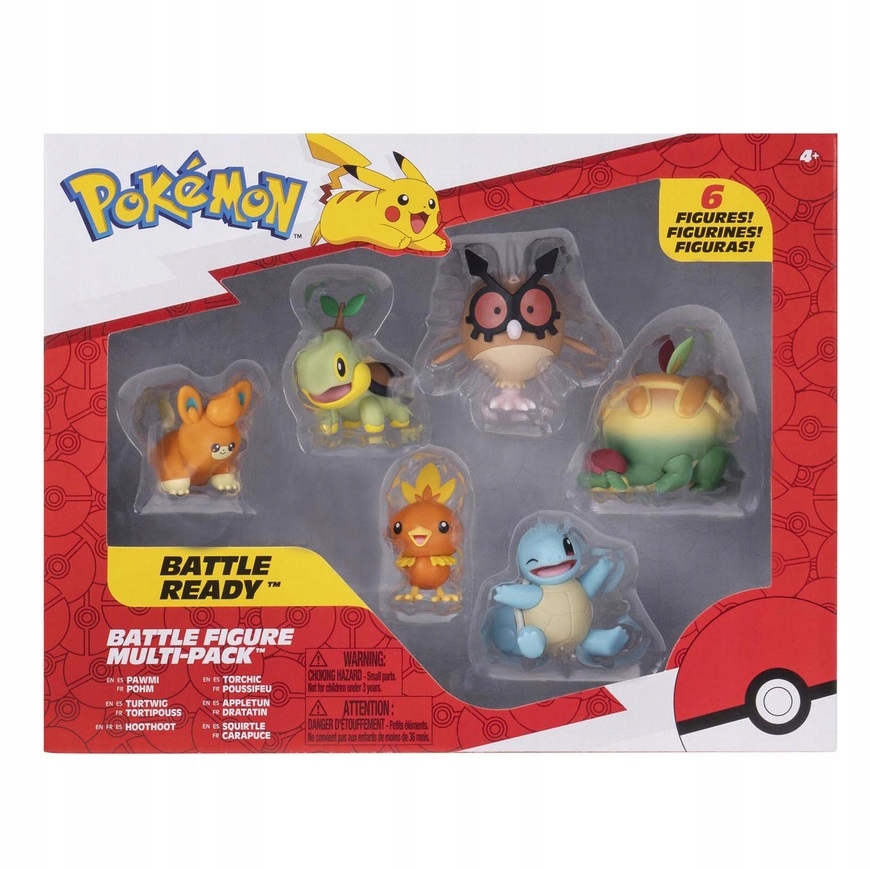 POKEMON Figurki Bitewne 6Pak W9 56125 – Stwórz swoją drużynę Pokémonów!