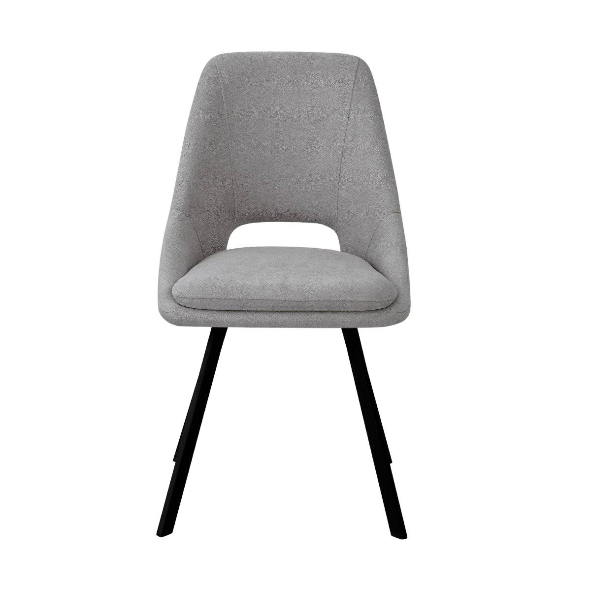 Krzesło tapicerowane CLARA szare – Elegancja i komfort w Twoim domu