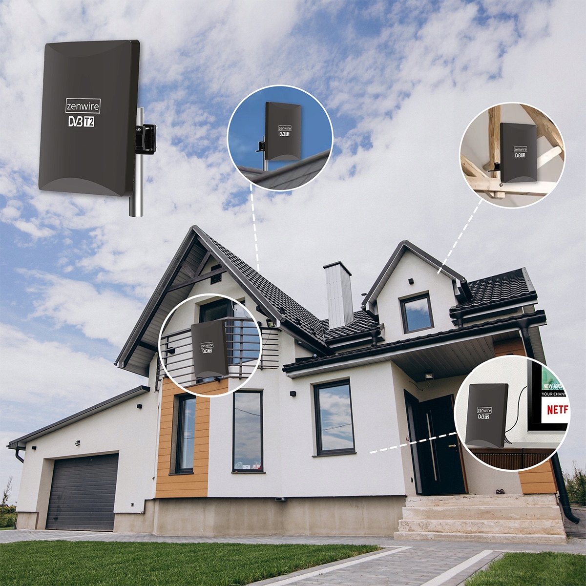 Wbudowany wzmacniacz dla lepszego odbioru sygnału