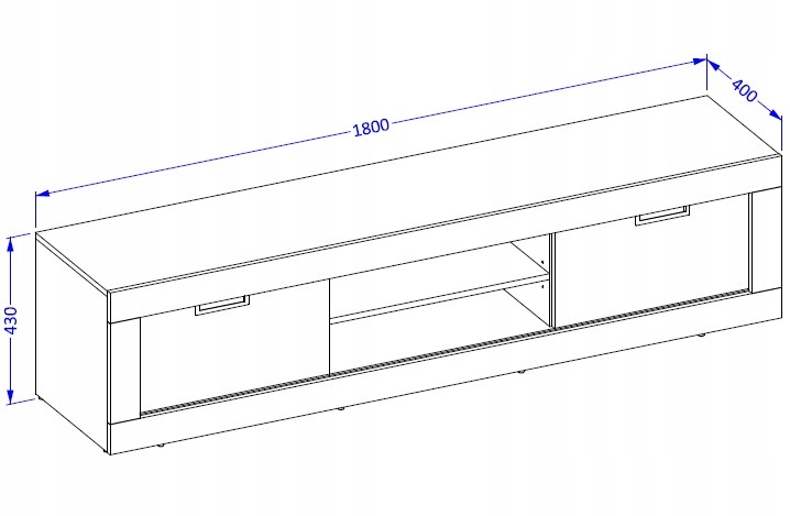 Loftowy design z przesuwnymi frontami