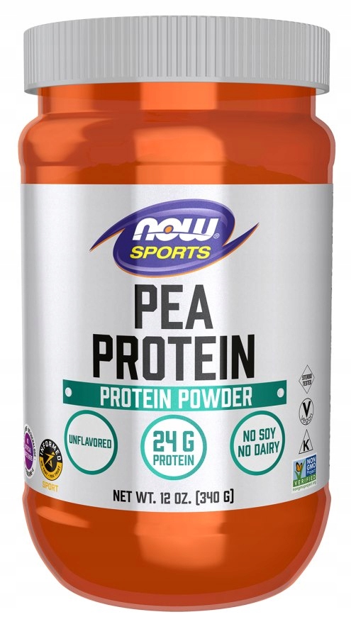 NOW FOODS Pea Protein Unflavored Powder – Izolat Białka Grochu dla aktywnych