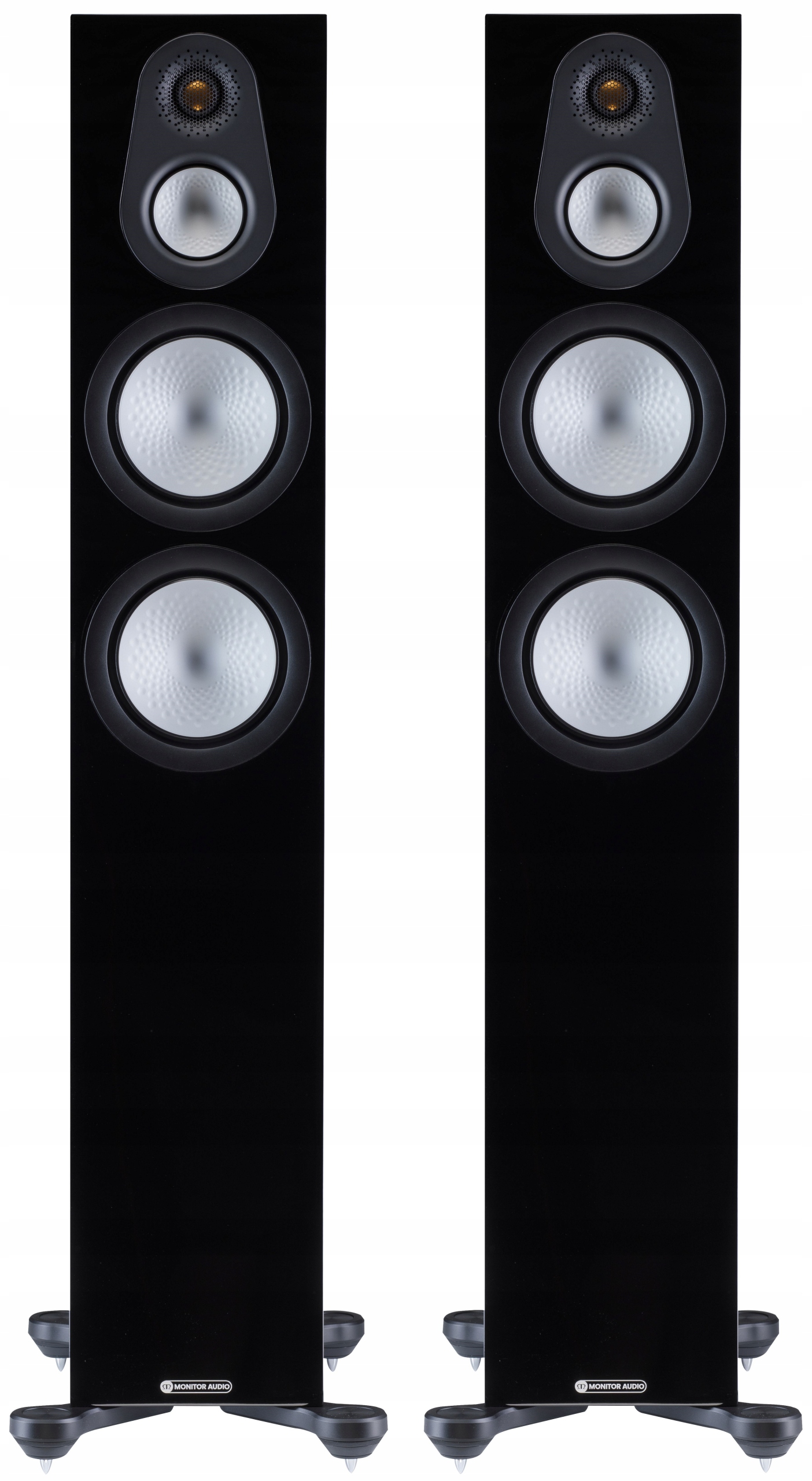 Monitor Audio SILVER 300 7G – Doskonałe kolumny podłogowe w czarnym połysku