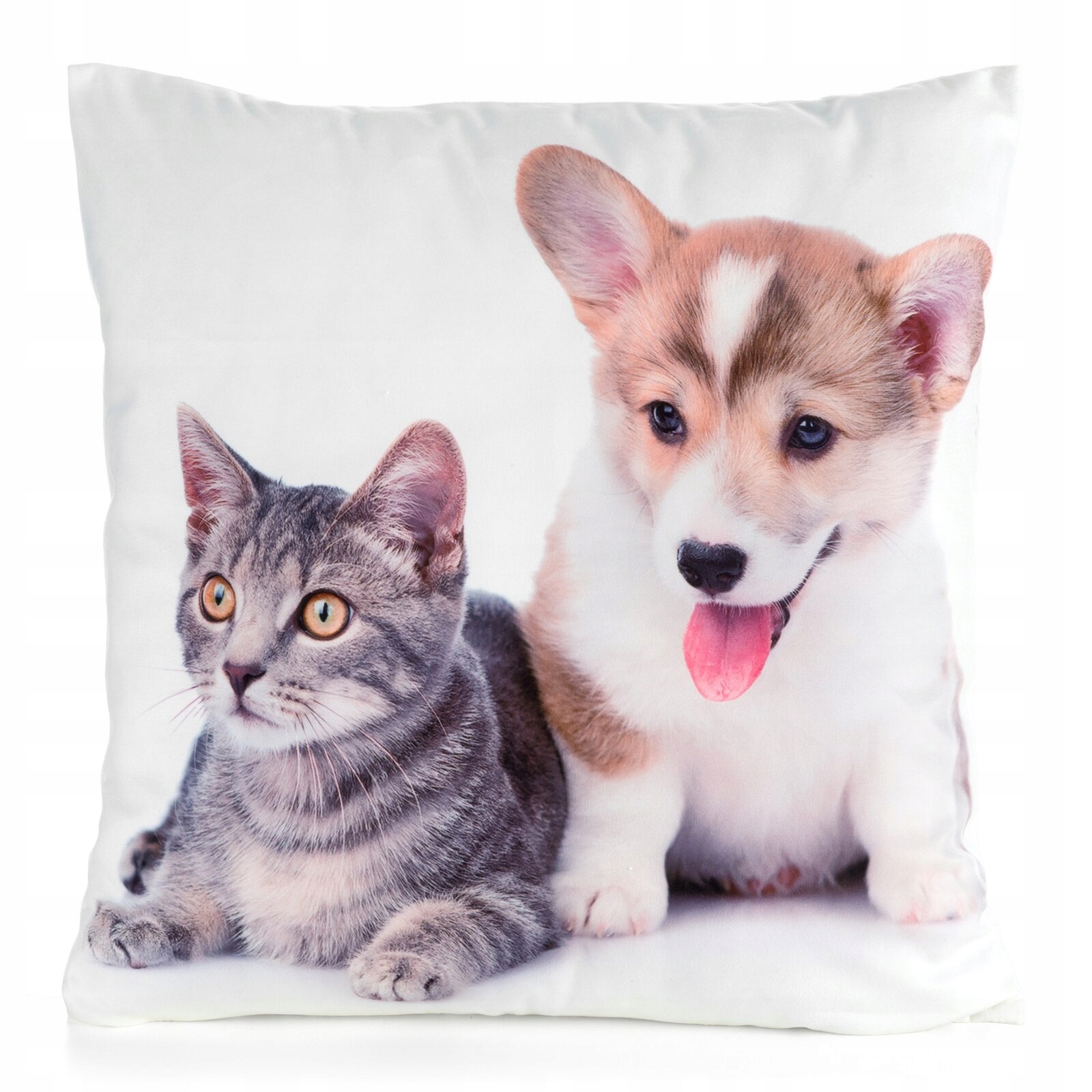 Poszewka Animal 70 45 x 45 cm Biały – Elegancki akcent do Twojego wnętrza