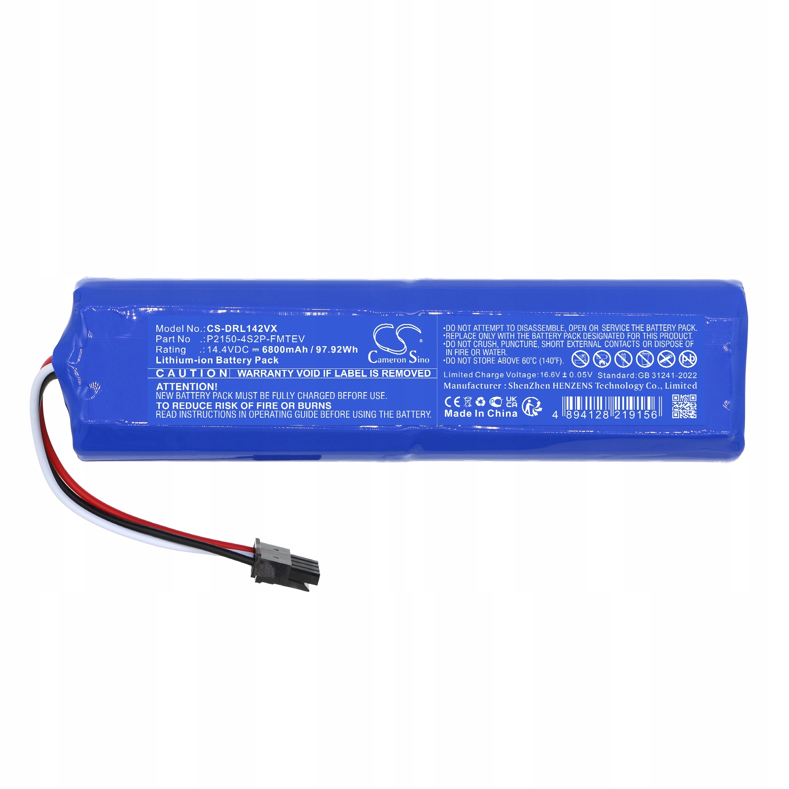 Wysoka pojemność 6800 mAh – Długotrwała moc