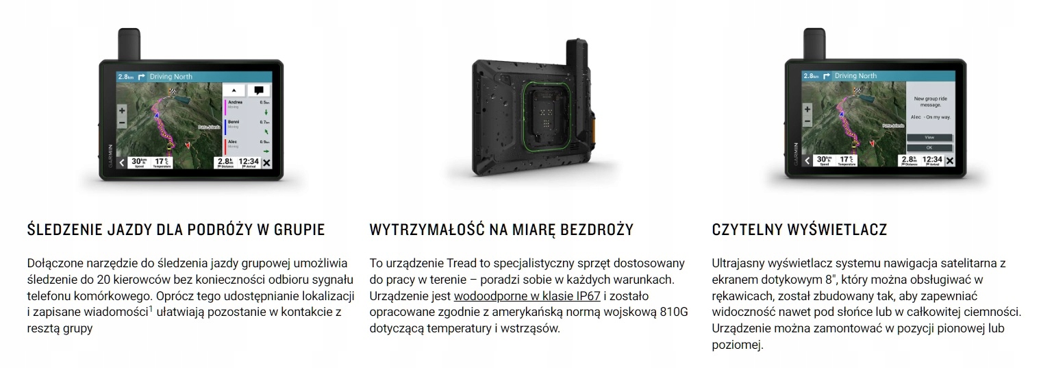 Muzyka podczas podróży i zarządzanie punktami szczególnymi