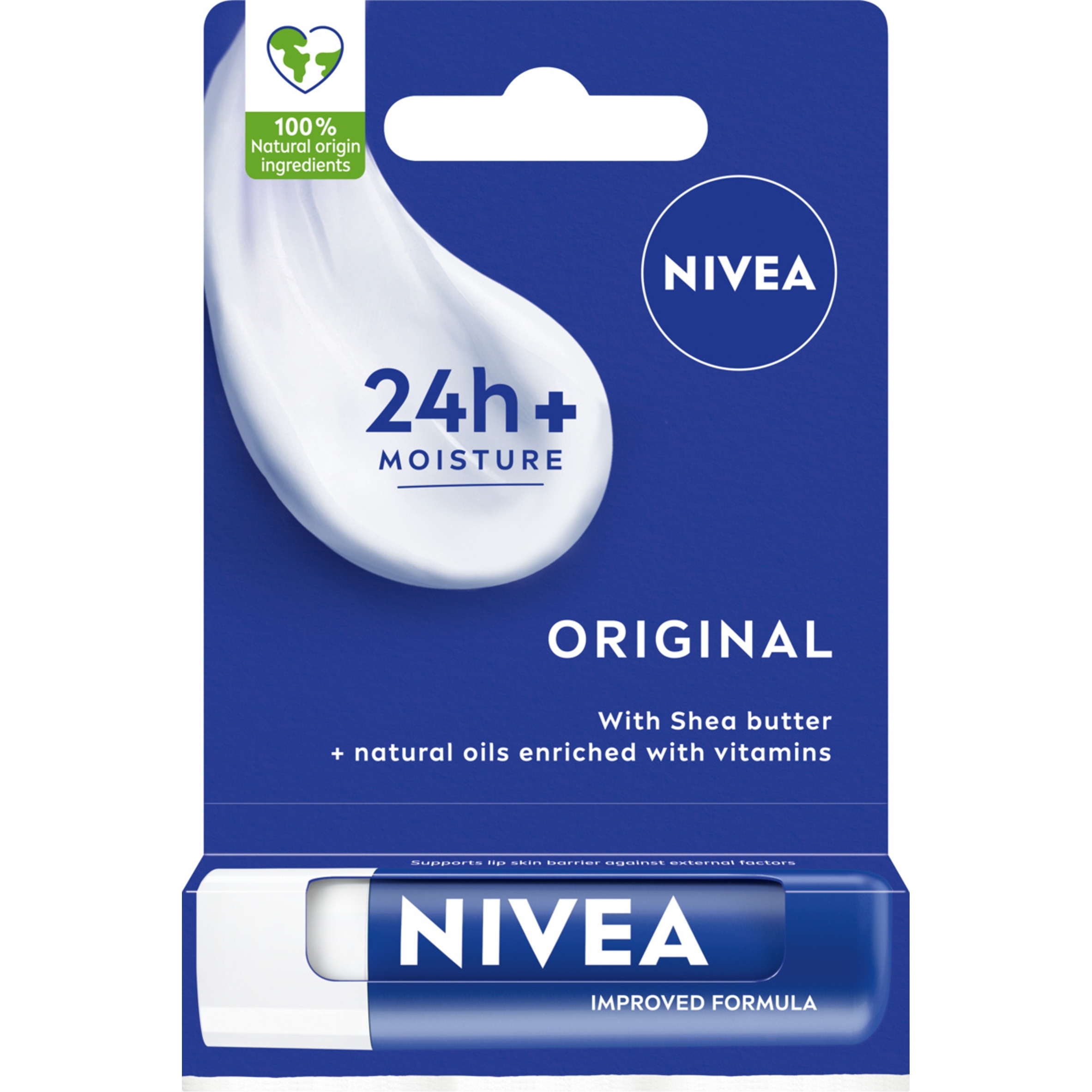 NIVEA Original Care – Pielęgnująca pomadka do ust 5,5 ml