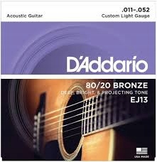 Struny do gitary akustycznej D'ADDARIO EJ13 11-52
