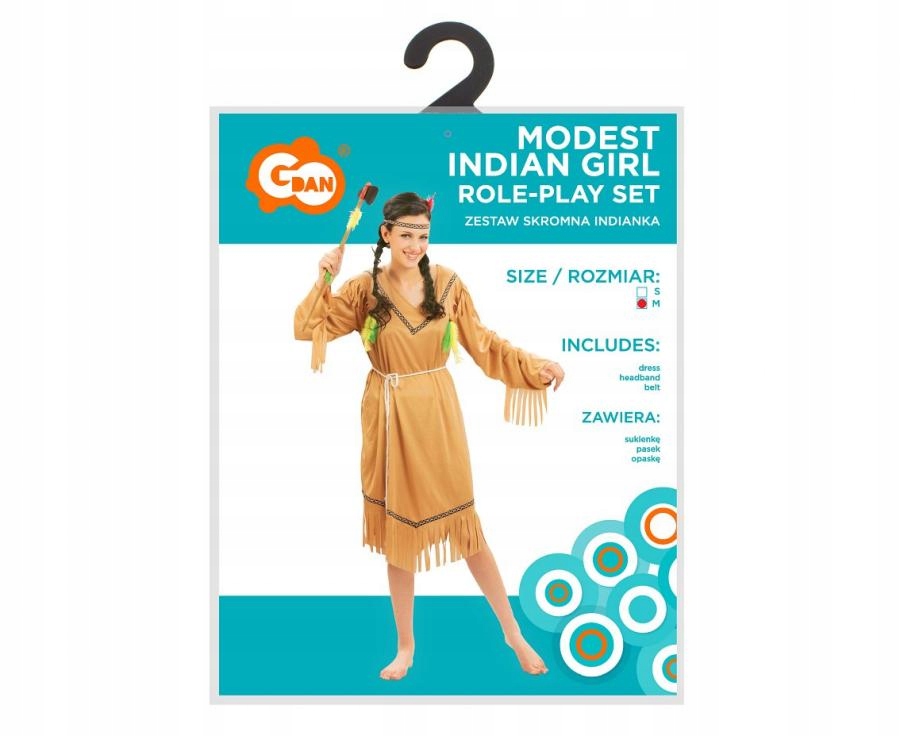Strój dla dorosłych Skromna Indianka – Idealny na każdą imprezę