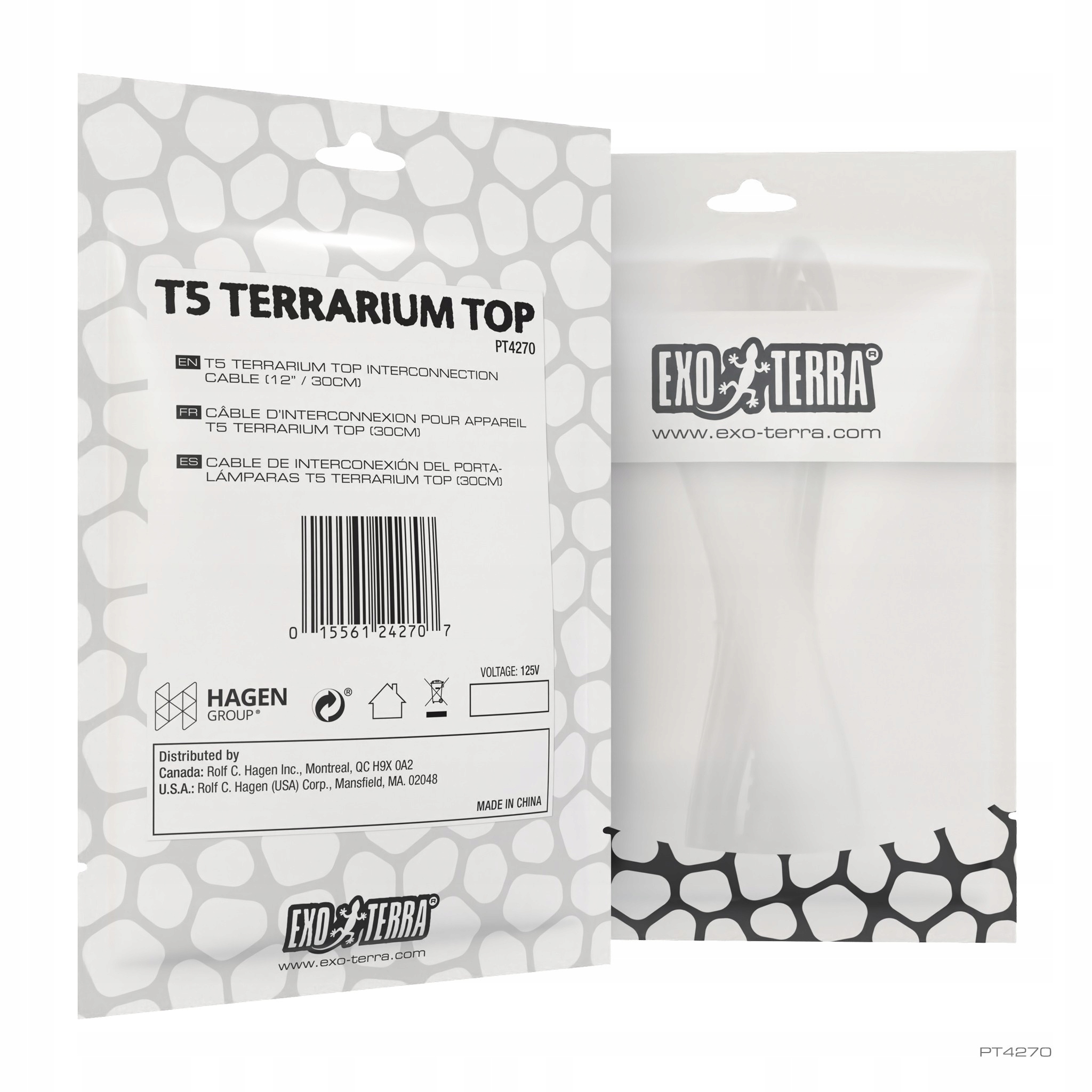 Kabel łączący Exo Terra do T5 Terrarium Top – Wygodne połączenie dla Twojego terrarium