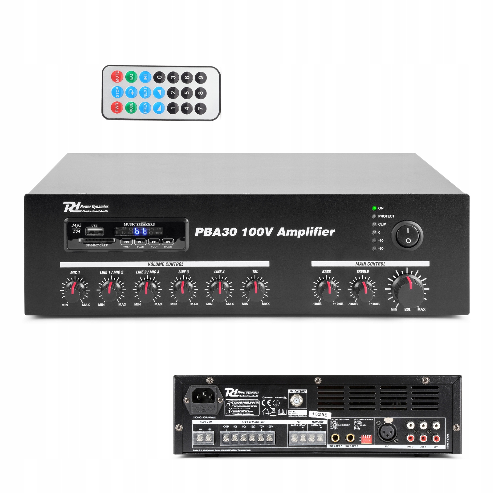 Wzmacniacz Power Dynamics PBA30 100V – Idealne rozwiązanie dla małych i średnich instalacji