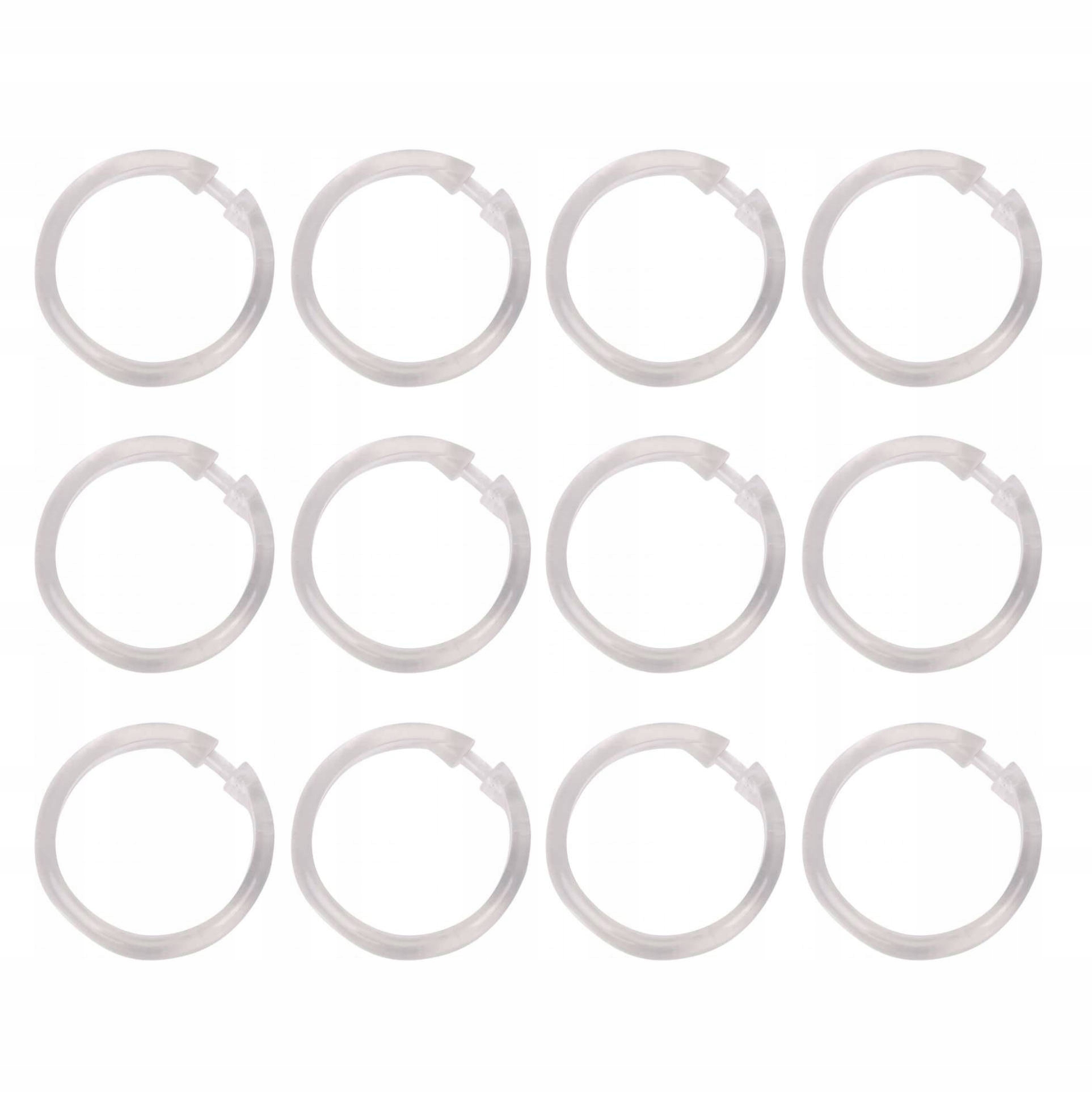 Haki do zasłony prysznicowej LARGE 12 sztuk – Wygodne rozwiązanie do Twojej łazienki