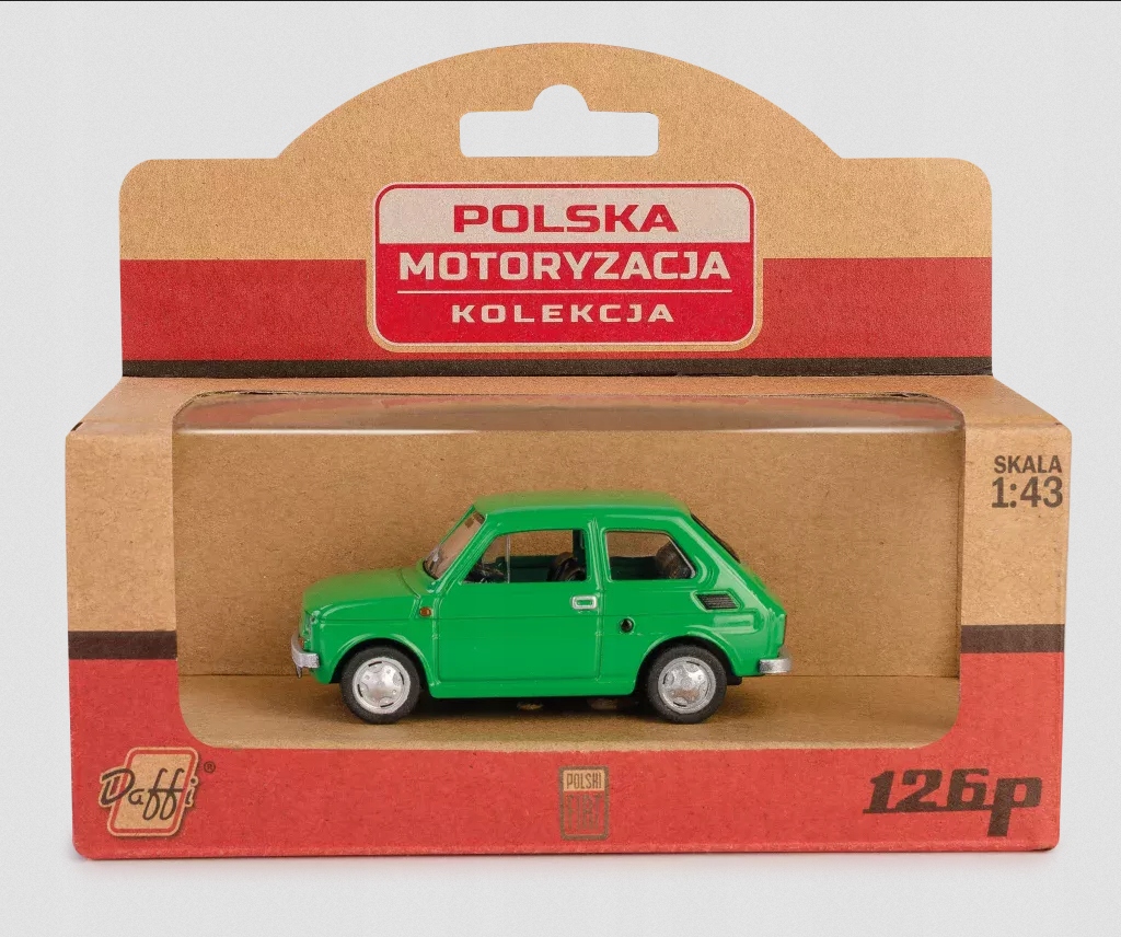 Daffi Pojazd PRL Fiat 126p Zielony – Klasyka motoryzacji w miniaturze