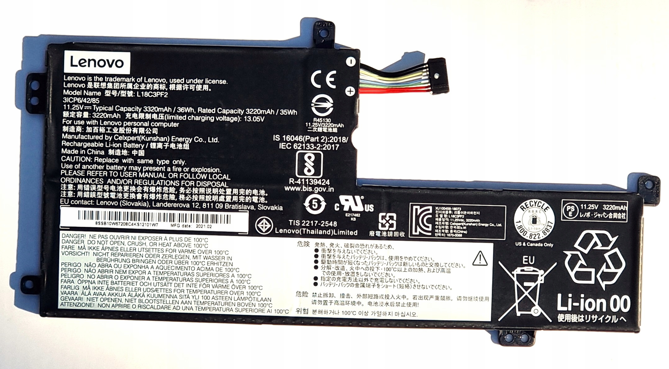 Bateria Lenovo 11.25V 36Wh 3 Cell – Wydajne zasilanie dla Twojego laptopa