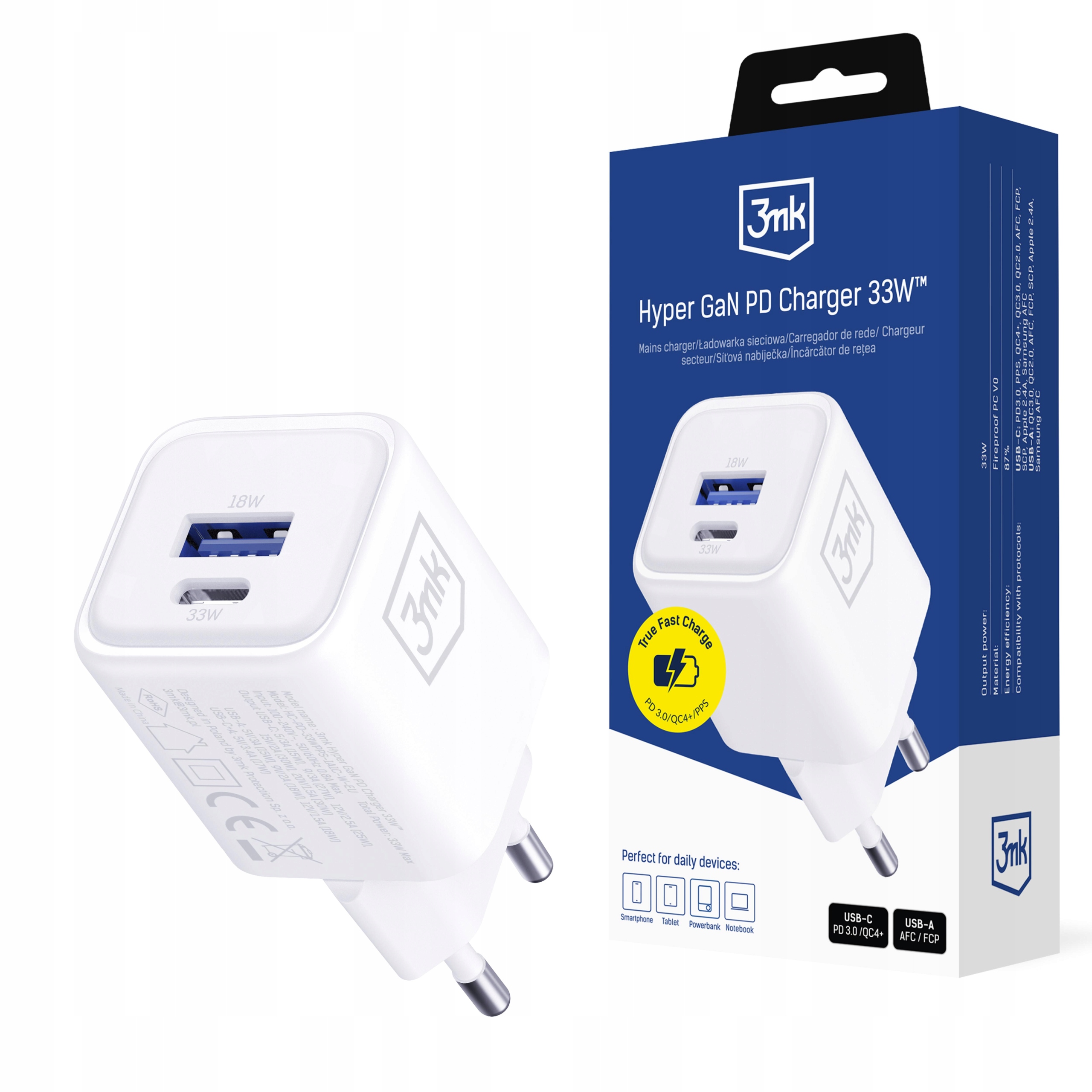 Hyper Charger PD 33W GaN QC4+ – Szybkie i efektywne ładowanie
