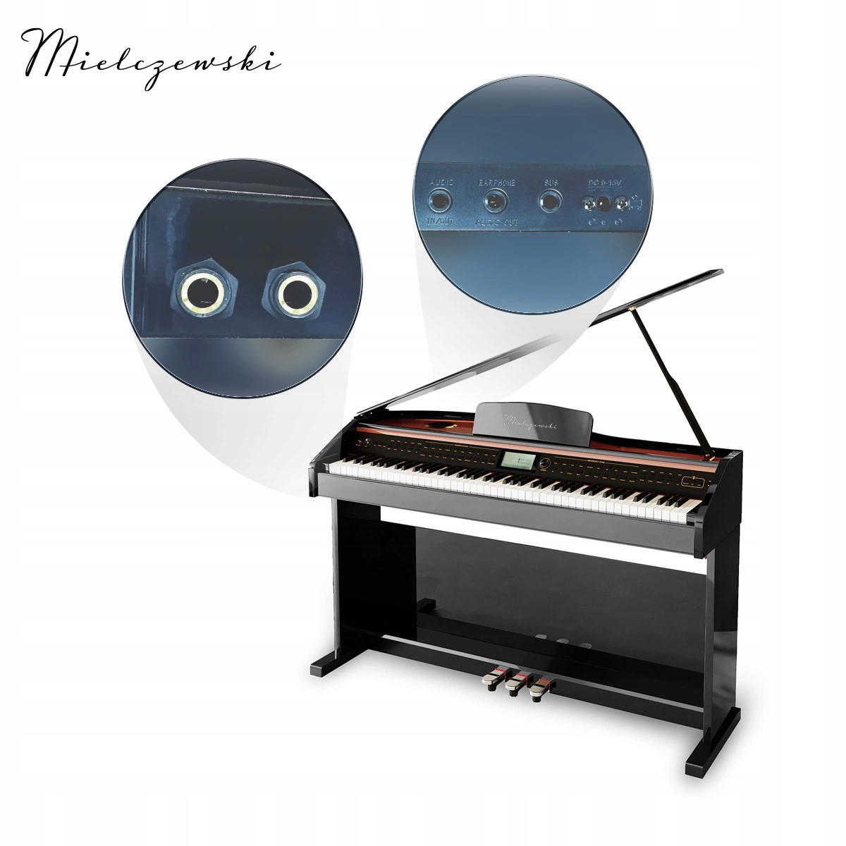 Pełnowymiarowa klawiatura młoteczkowa z regulacją czułości