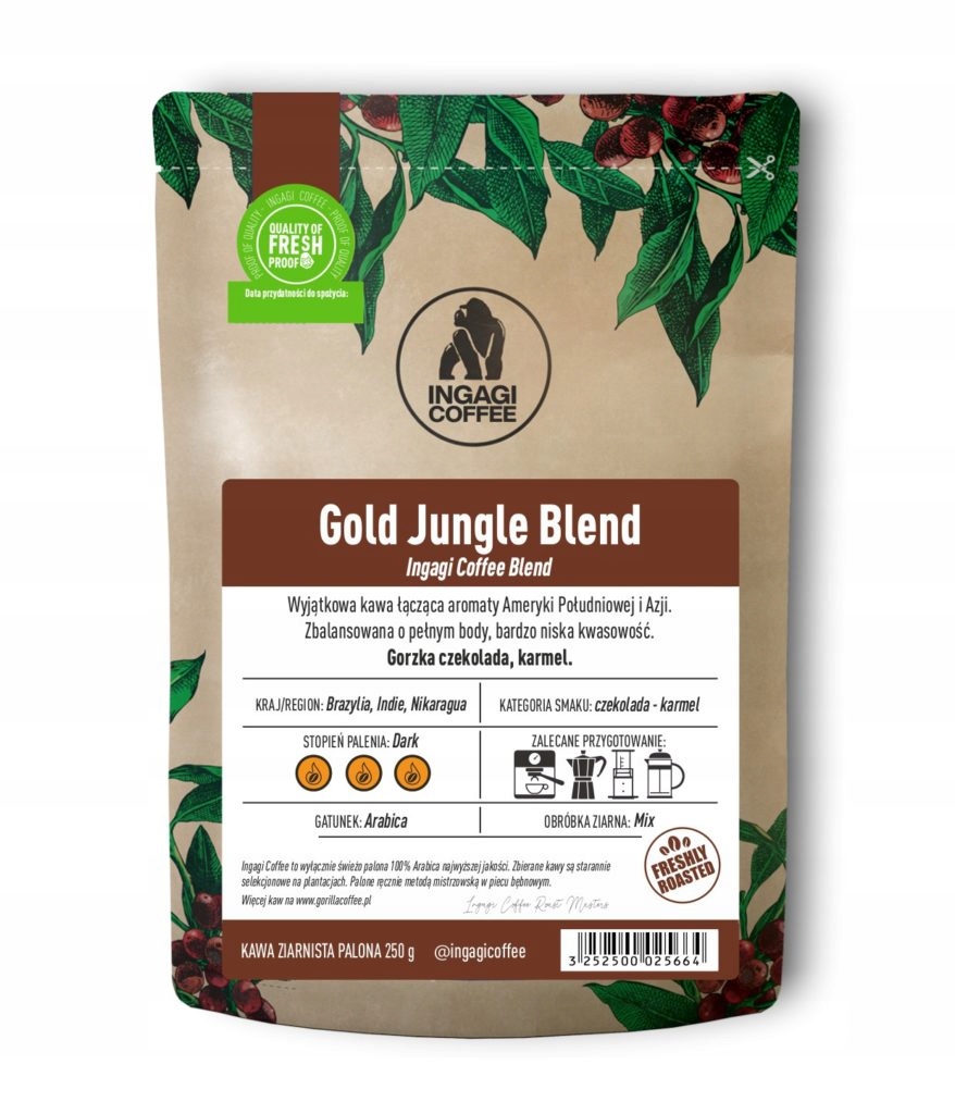 Gold Jungle Blend – Wyjątkowy smak z Ameryki Południowej i Azji