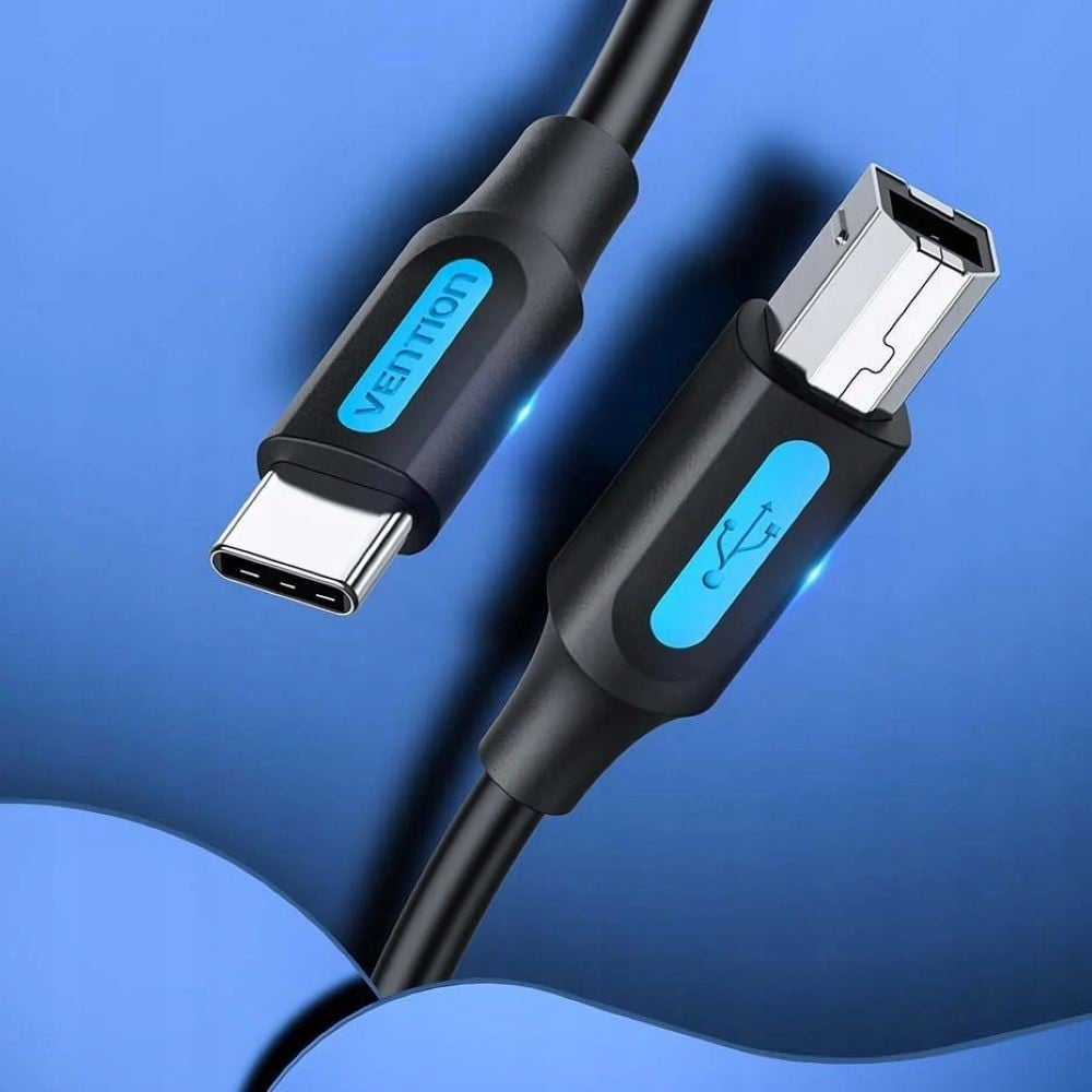 Kabel do drukarki USB 2.0 typu C męski na typ B męski 1m – Idealne połączenie dla Twojego biura