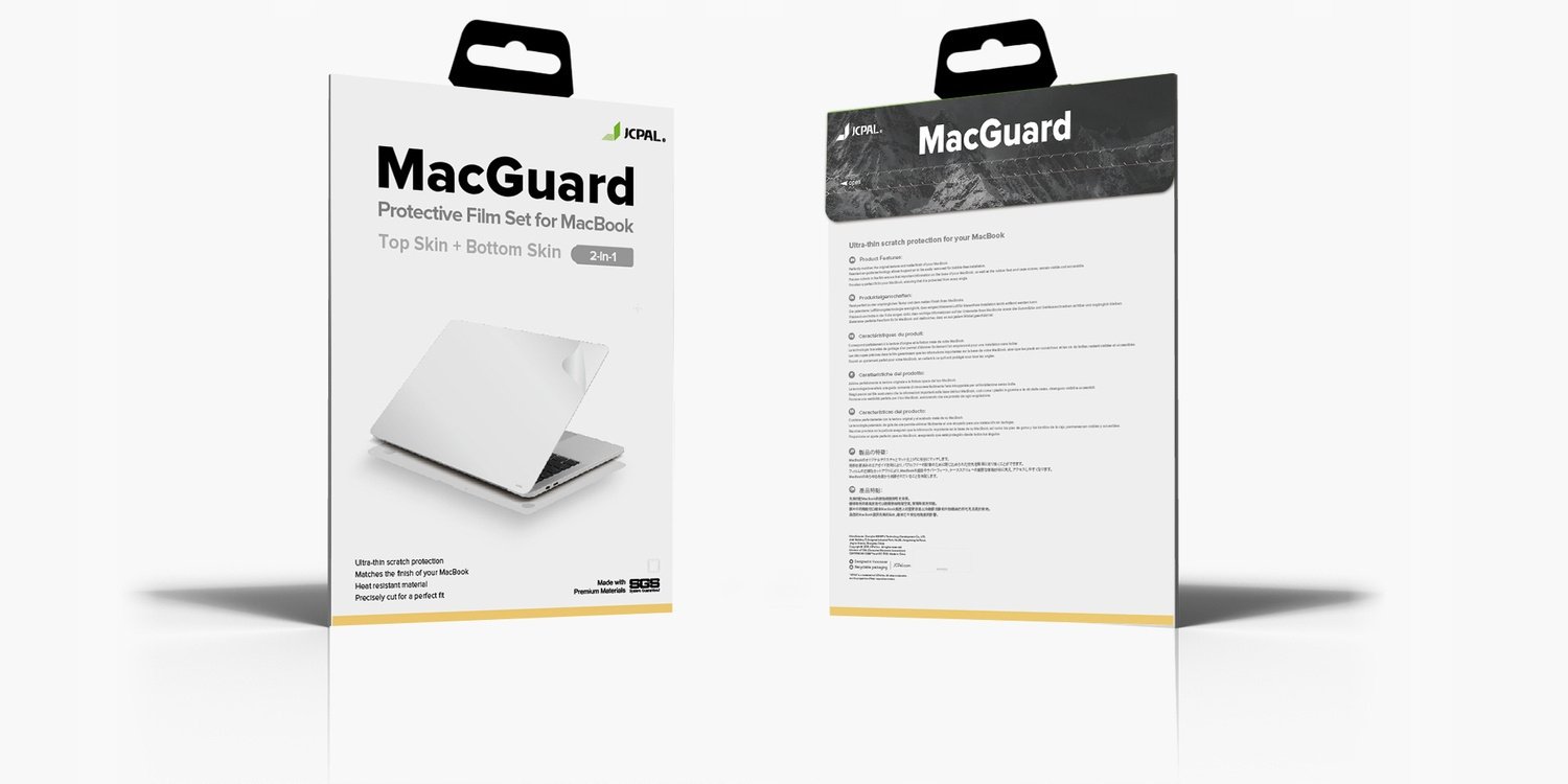 JCPal MacGuard Two-in-One Skin Set – Ochrona dla MacBooka Pro 16