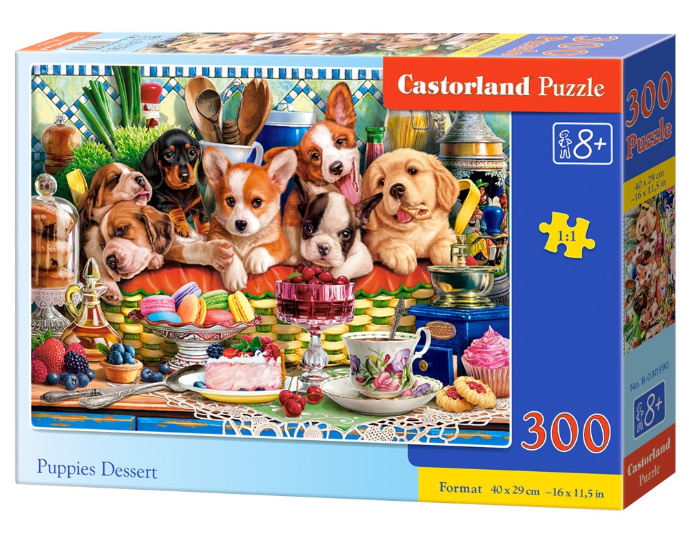 Puzzle 300 elementów Szczeniaczki deser – Idealna zabawa dla dzieci