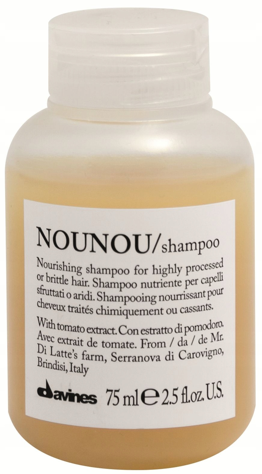 Davines Essential Haircare NOUNOU Szampon wzmacniający do włosów – Regeneracja i nawilżenie