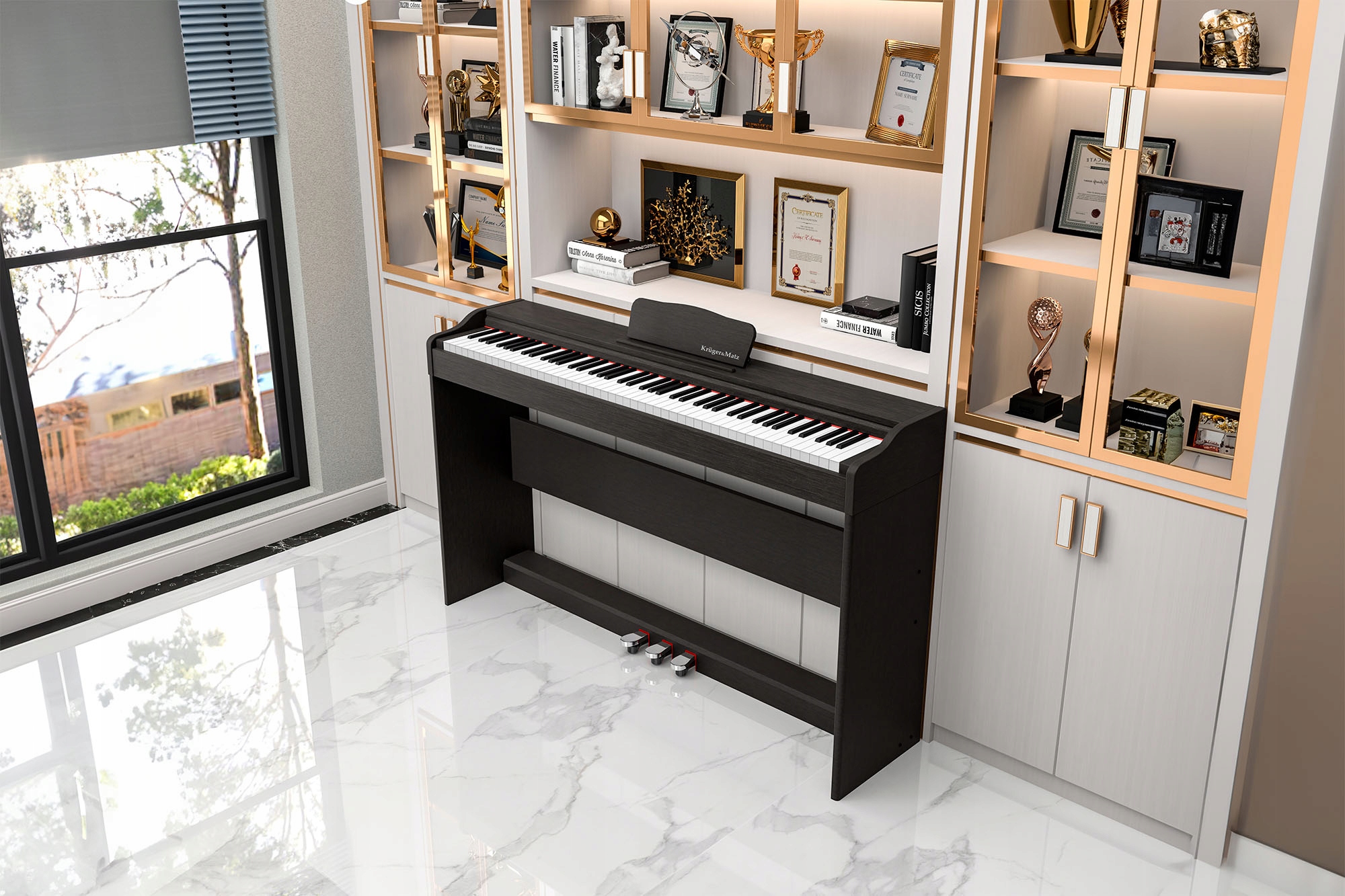 Pianino cyfrowe Kruger&Matz KMDP-105 – Idealny wybór dla początkujących muzyków