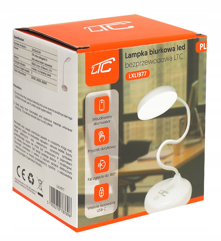 Lampka biurkowa LED 6W LXL1977 – Nowoczesne oświetlenie do Twojego biura