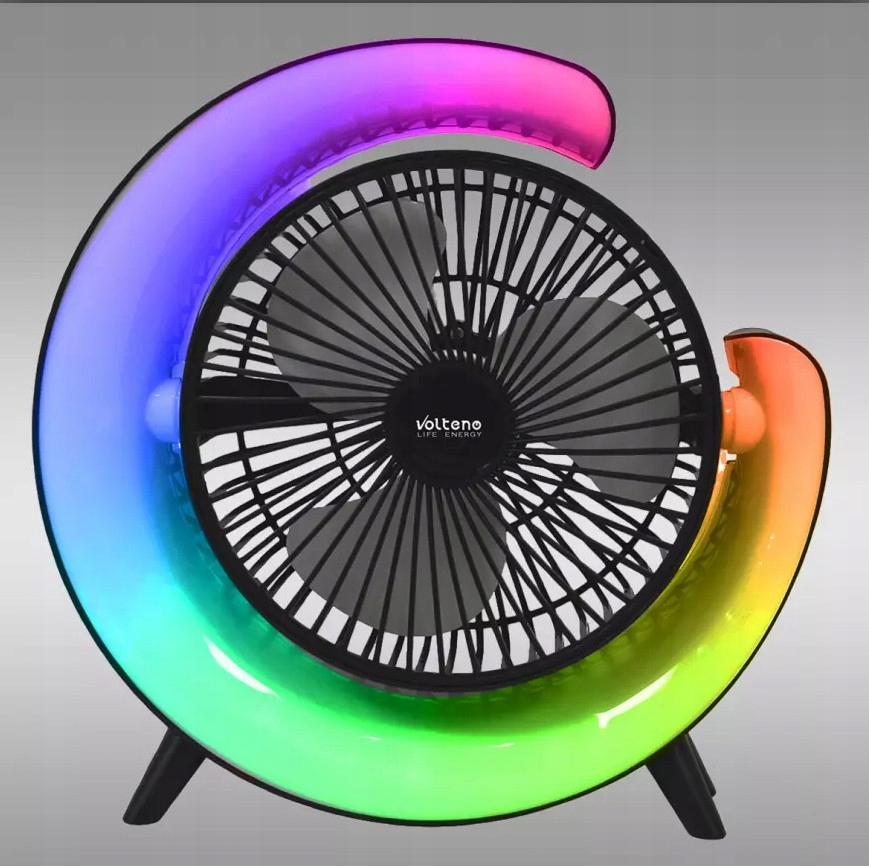 Wentylator biurkowy USB 5W gamingowy Volteno VO2546 – Idealne chłodzenie w stylu