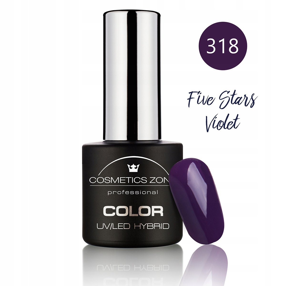 COSMETICS ZONE LAKIER HYBRYDOWY KOLOR 7ML - NR 318 Marka Cosmetics Zone