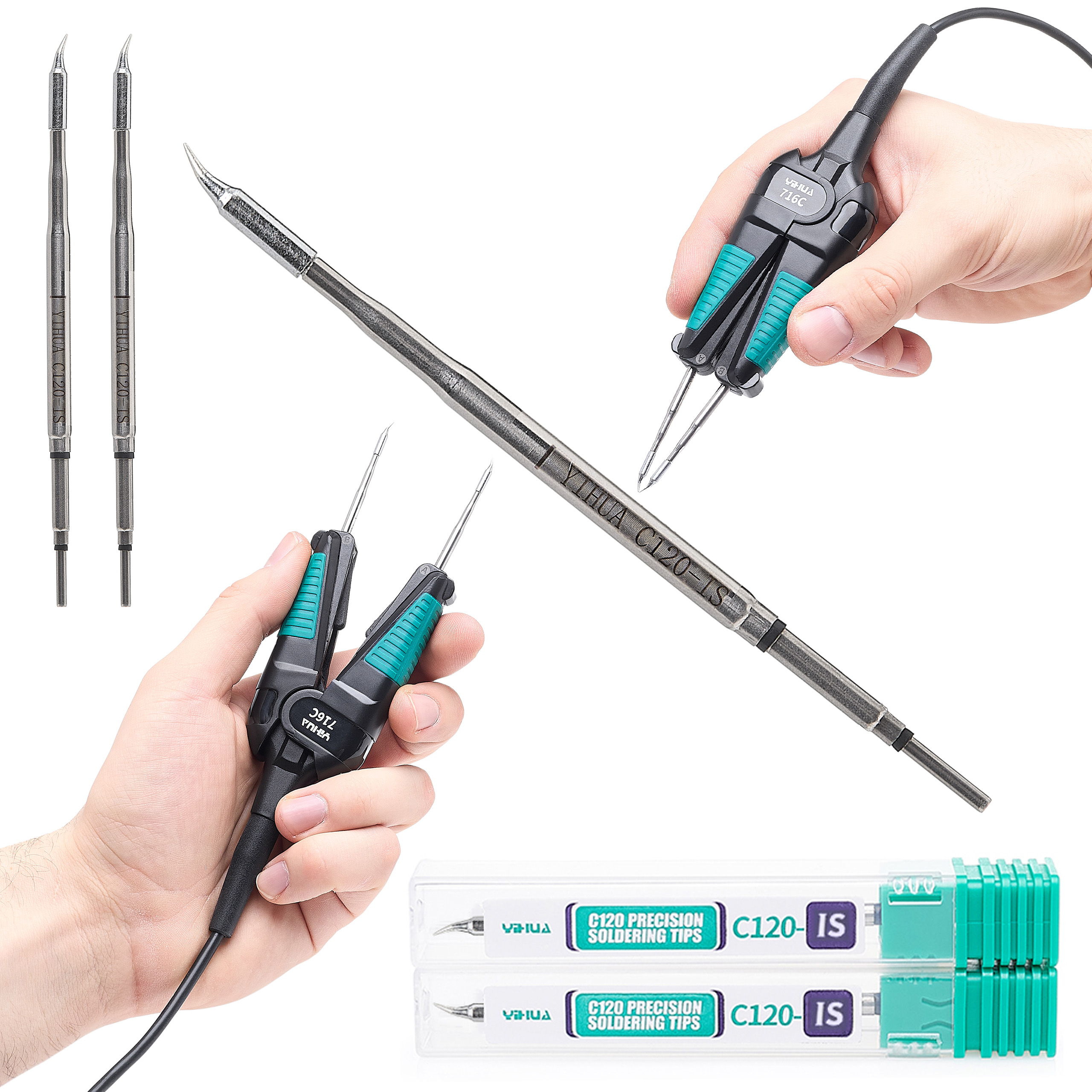 Groty Grot Lutowniczy Termopęseta do Stacji Lutowniczej 982 Yihua C120-IS – Precyzyjne narzędzie dla profesjonalistów