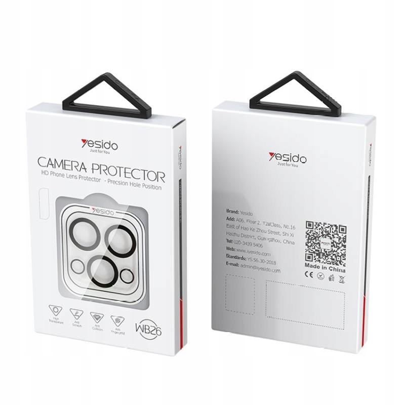 Yesido Lens Protector WB26 iPhone 15 Pro / 15 Pro Max – Ochrona obiektywu na najwyższym poziomie