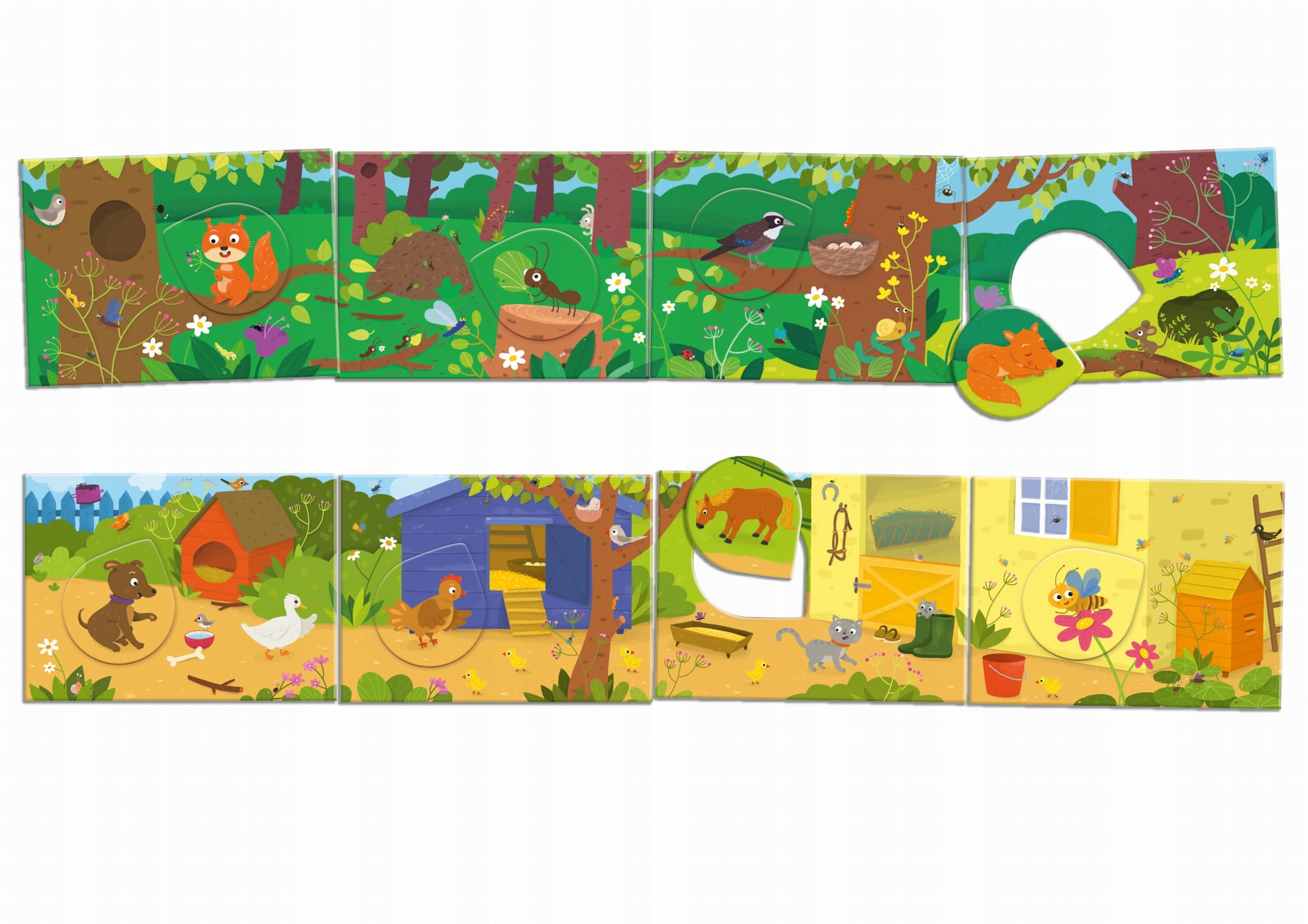 Ułożenie plansz i dopasowywanie zwierząt