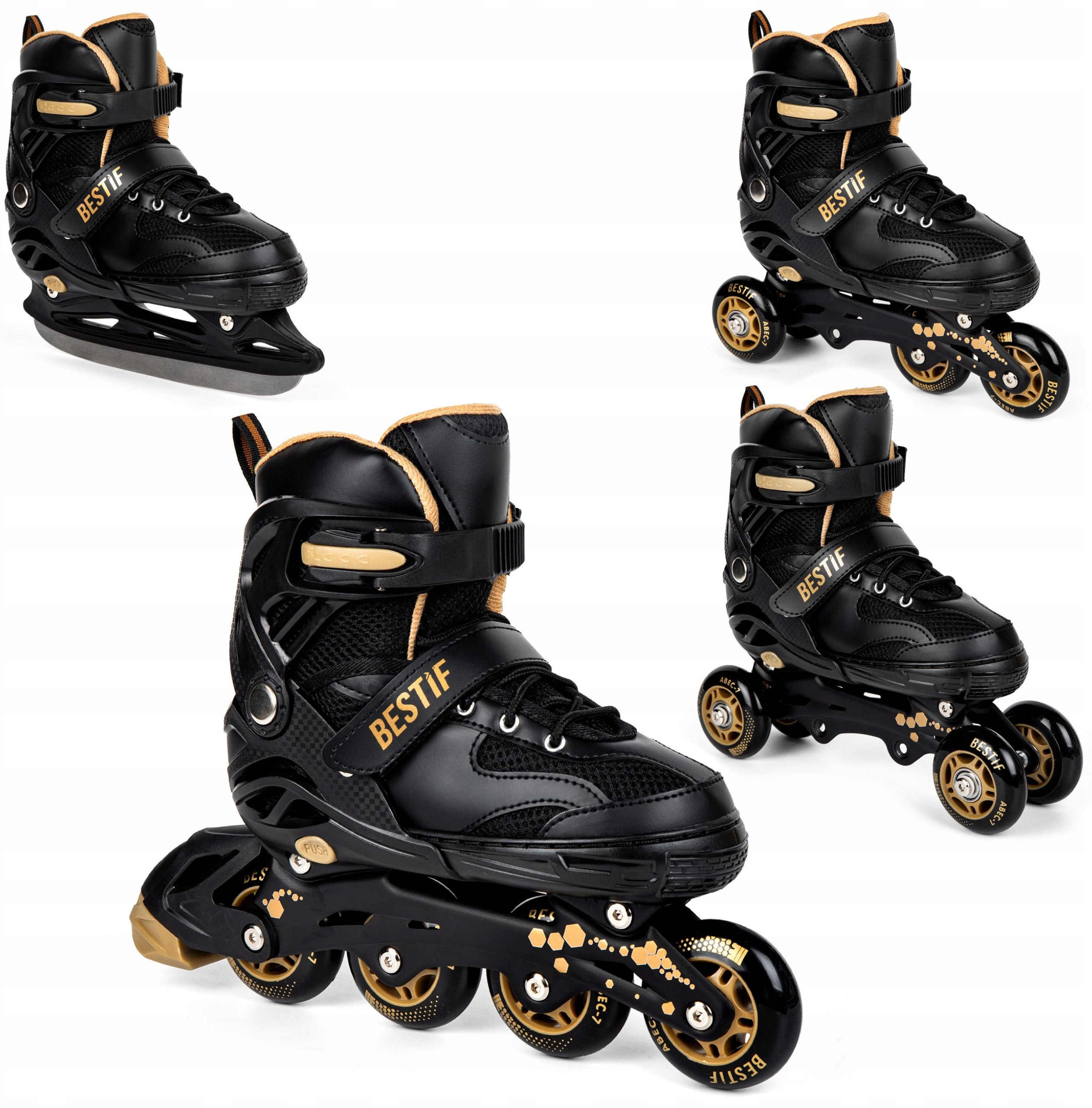 Łyżworolki regulowane 4w1 BRS08 Bestif – Idealne dla aktywnych