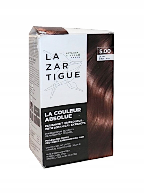 Absolutny Kolor Permanent Hair Dye 5.00 Light Chestnut – Idealne rozwiązanie dla pięknych włosów